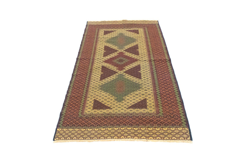 Runner Kelim Carpet - orientalisk matta - 188 x 85 cm - orange