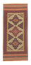 Runner Kelim Carpet - orientalisk matta - 191 x 88 cm - brun