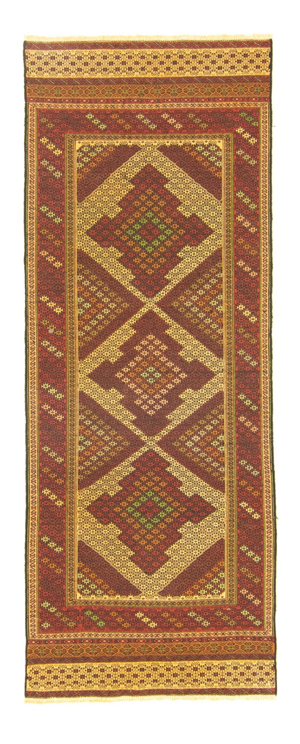 Runner Kelim Carpet - orientalisk matta - 212 x 82 cm - flerfärgad