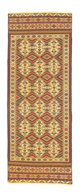 Runner Kelim Carpet - orientalisk matta - 184 x 72 cm - beige