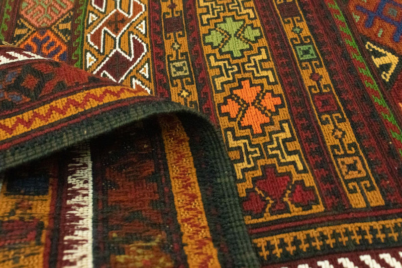 Kelim Carpet - orientalisk matta - 138 x 78 cm - flerfärgad