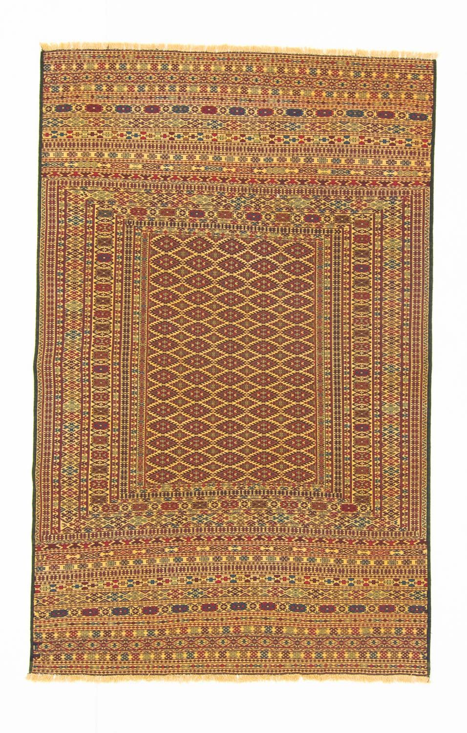 Kelim Carpet - orientalisk matta - 208 x 133 cm - brun