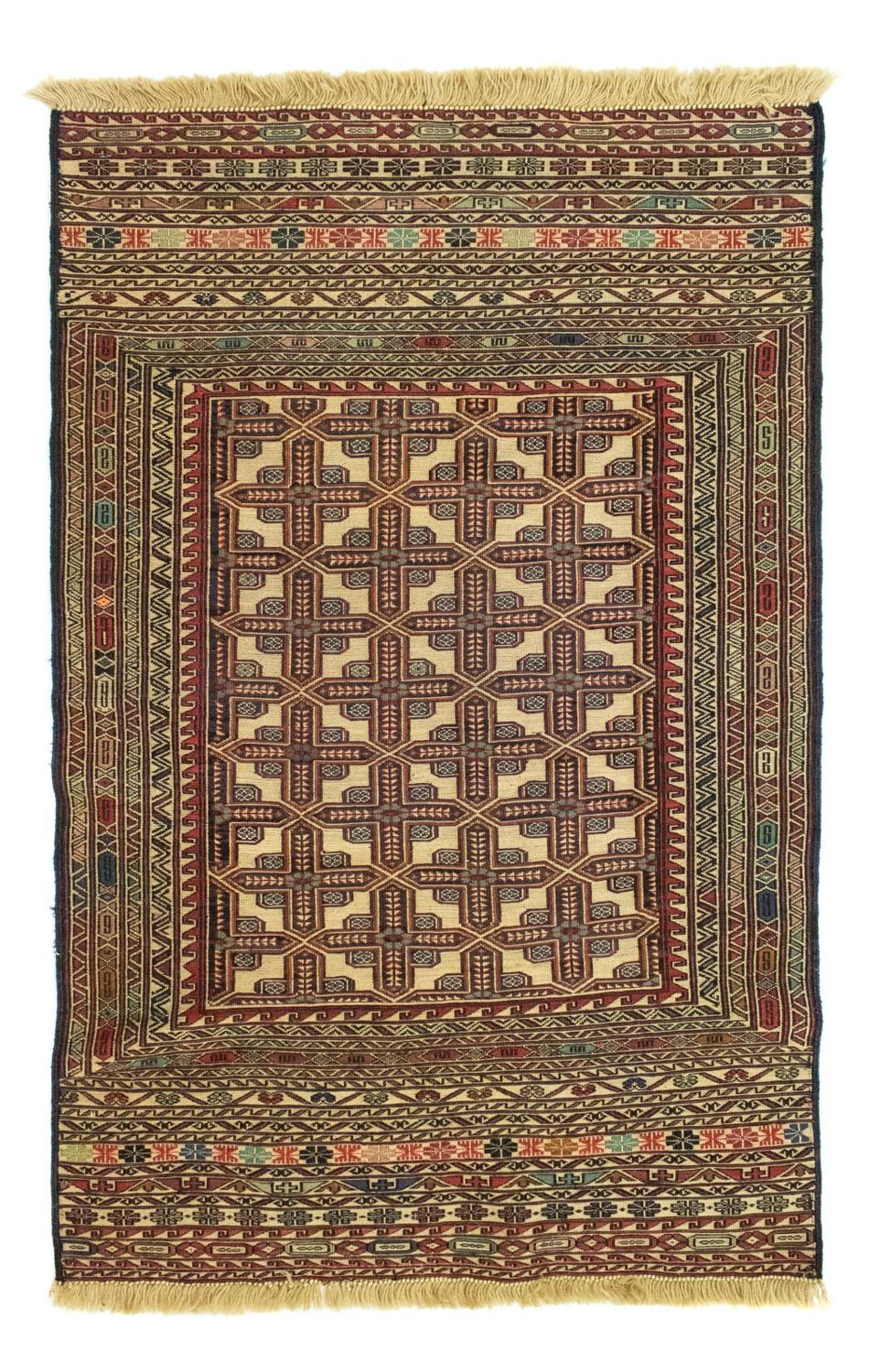 Kelim Carpet - orientalisk matta - 137 x 87 cm - beige