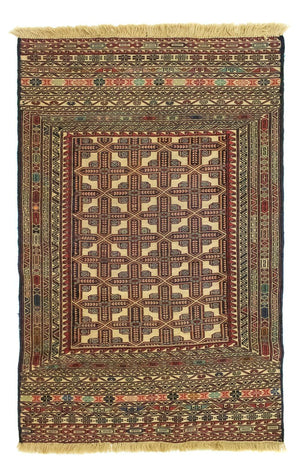 Kelim Carpet - orientalisk matta - 137 x 87 cm - beige