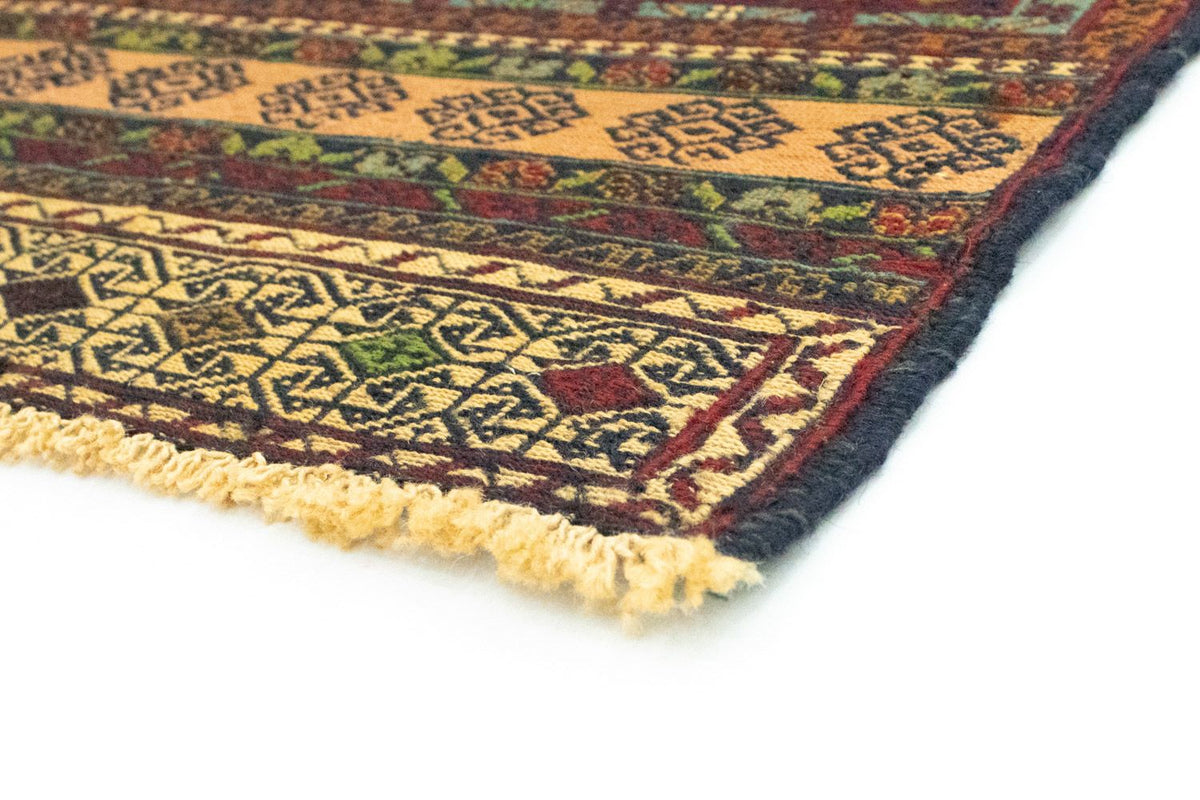 Runner Kelim Carpet - orientalisk matta - 202 x 84 cm - blå