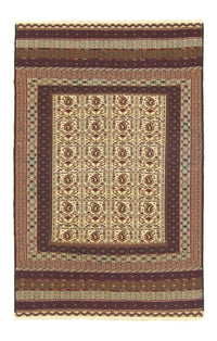 Kelim Carpet - orientalisk matta - 188 x 121 cm - brun