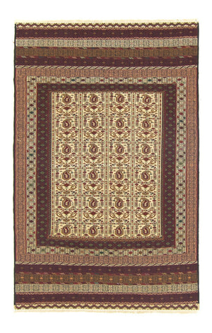 Kelim Carpet - orientalisk matta - 188 x 121 cm - brun