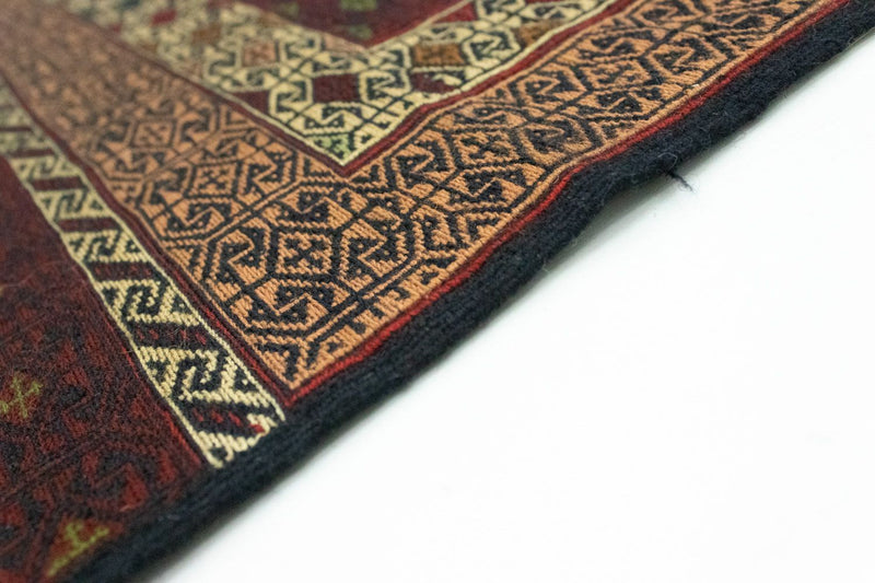 Kelim Carpet - orientalisk matta - 188 x 121 cm - brun