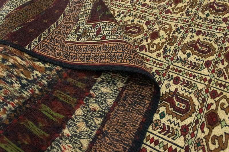 Kelim Carpet - orientalisk matta - 188 x 121 cm - brun