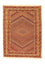 Kelim Carpet - orientalisk matta - 196 x 154 cm - orange