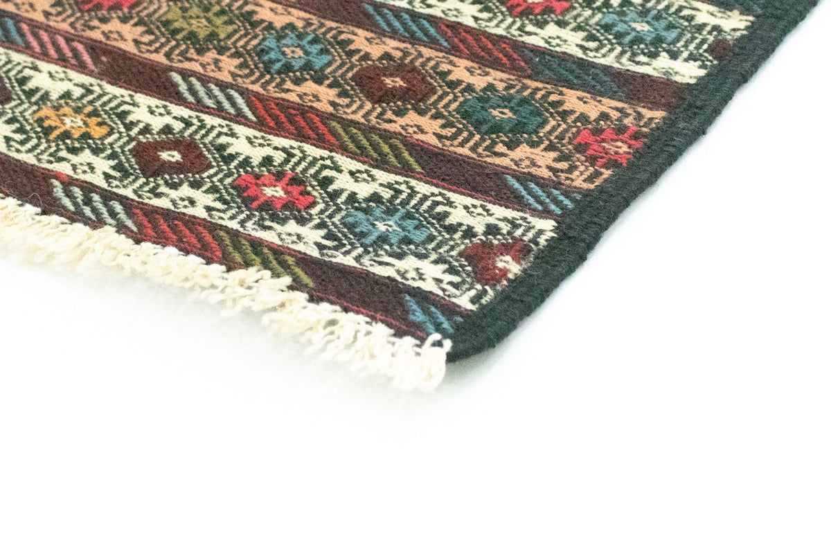 Runner Kelim Carpet - orientalisk matta - 190 x 75 cm - brun