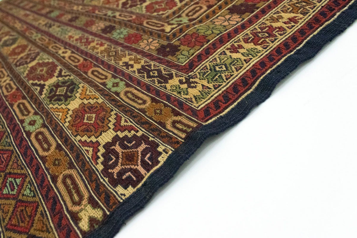 Kelim Carpet - orientalisk matta - 189 x 130 cm - brun