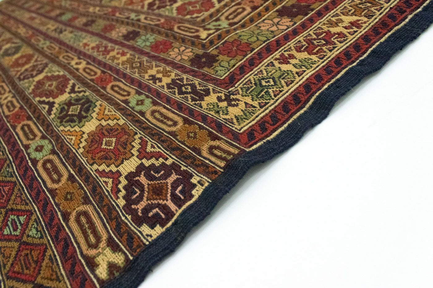Kelim Carpet - orientalisk matta - 189 x 130 cm - brun