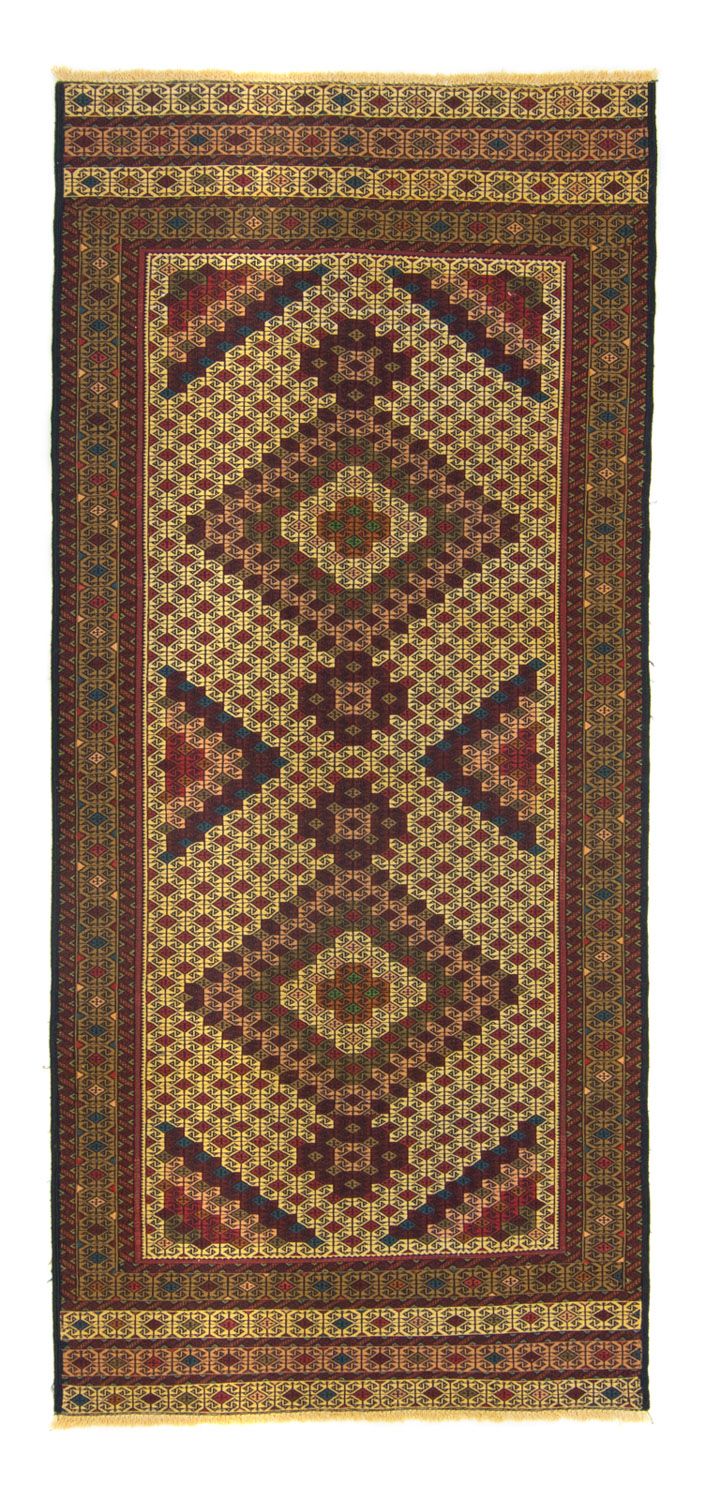 Runner Kelim Carpet - orientalisk matta - 198 x 78 cm - flerfärgad