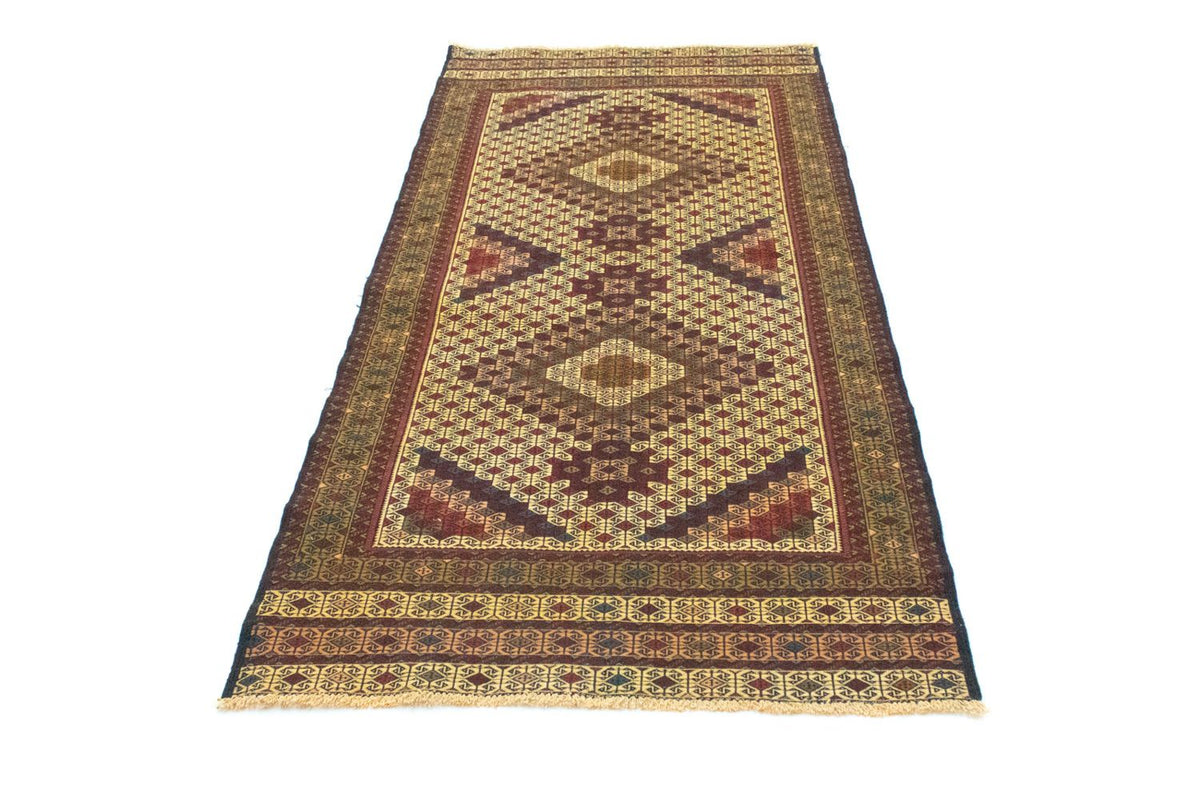 Runner Kelim Carpet - orientalisk matta - 198 x 78 cm - flerfärgad