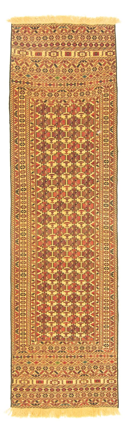 Runner Kelim Carpet - orientalisk matta - 291 x 82 cm - flerfärgad
