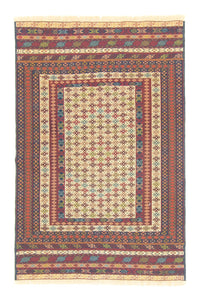 Kelim Carpet - orientalisk matta - 186 x 126 cm - beige