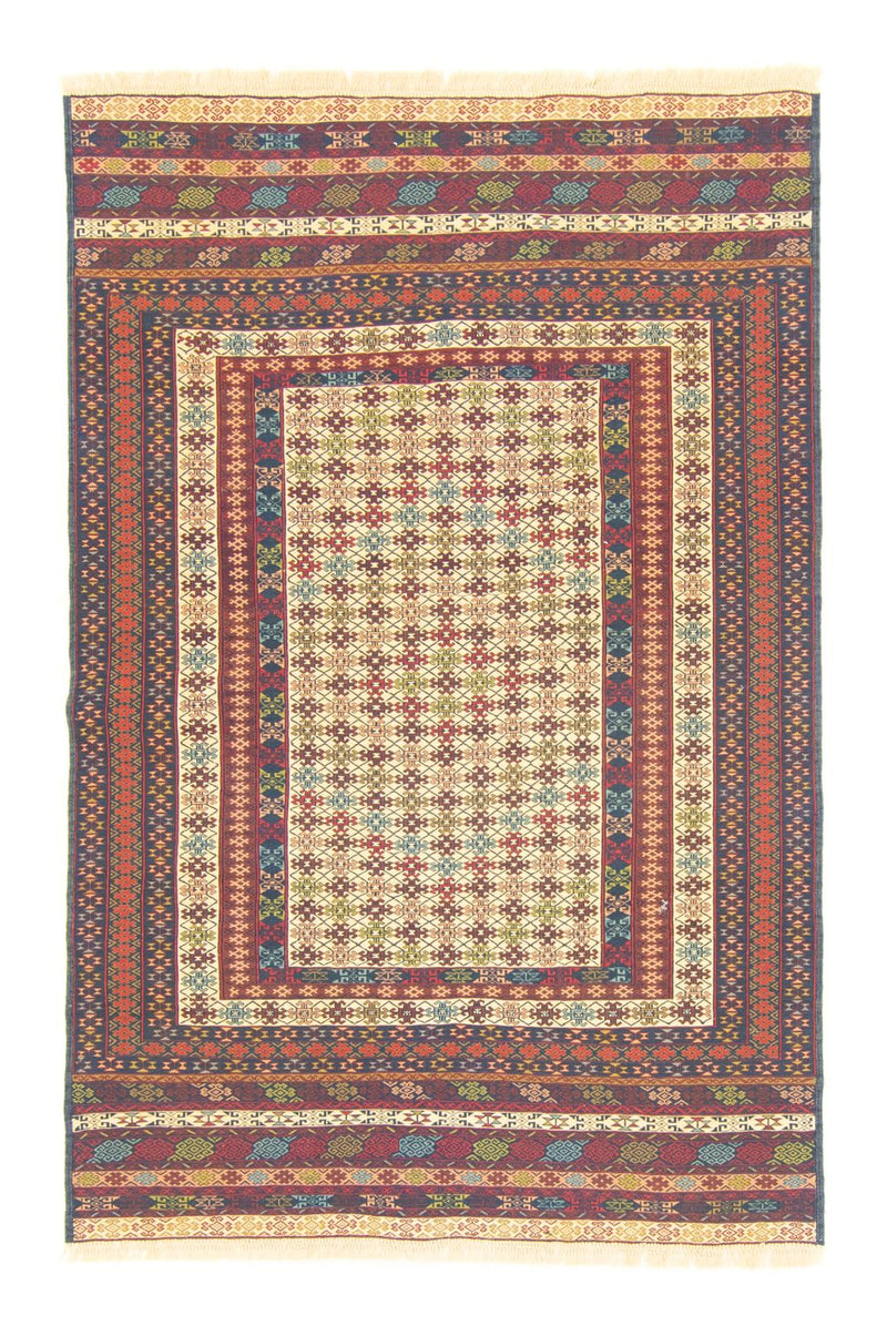 Kelim Carpet - orientalisk matta - 186 x 126 cm - beige