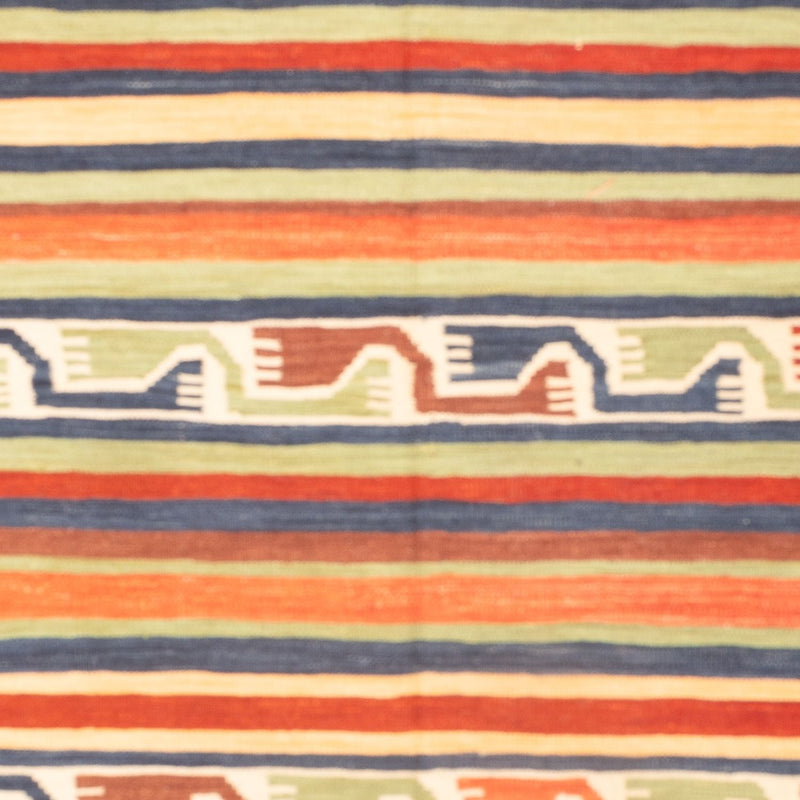 Kelim Carpet - orientalisk matta - 202 x 154 cm - flerfärgad