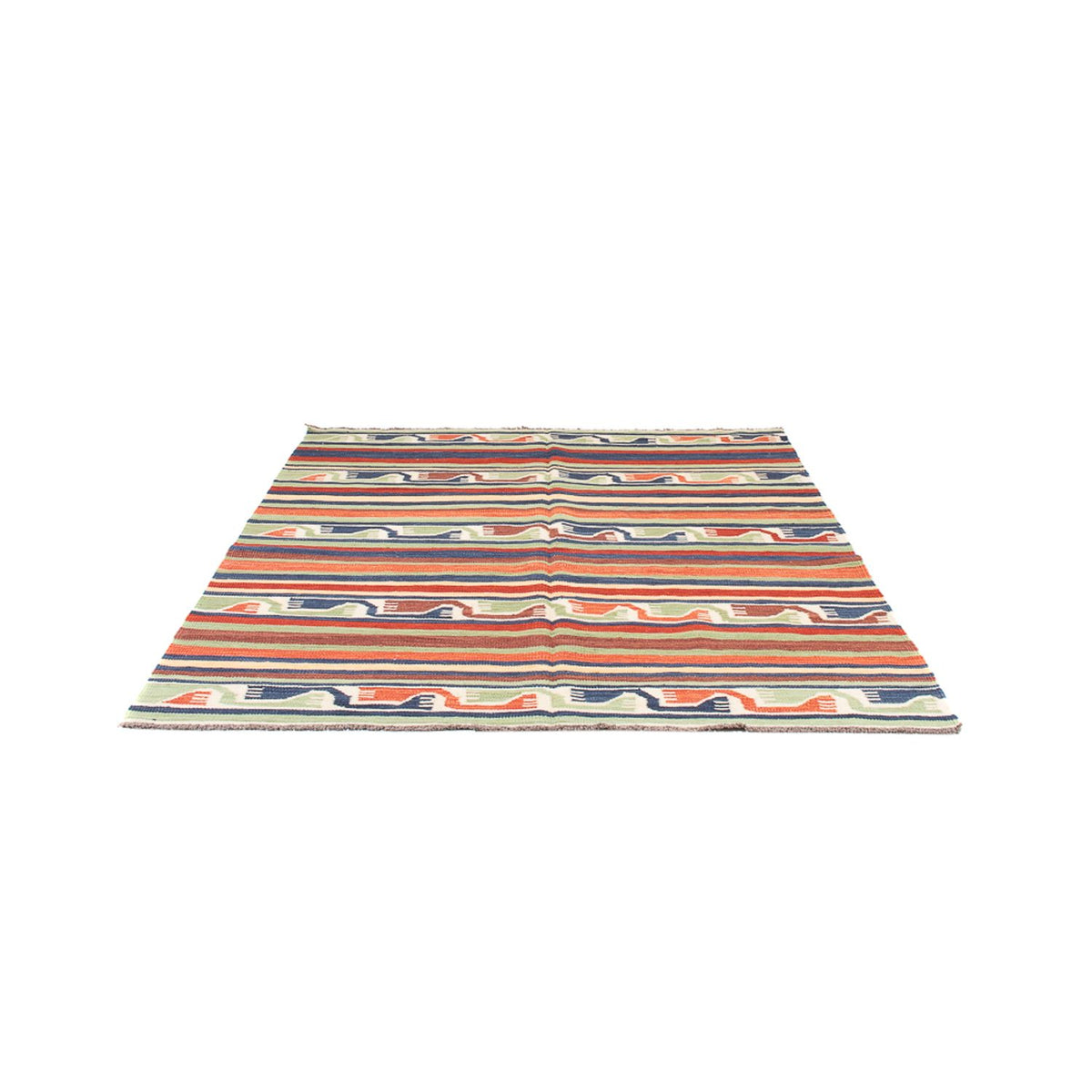 Kelim Carpet - orientalisk matta - 202 x 154 cm - flerfärgad