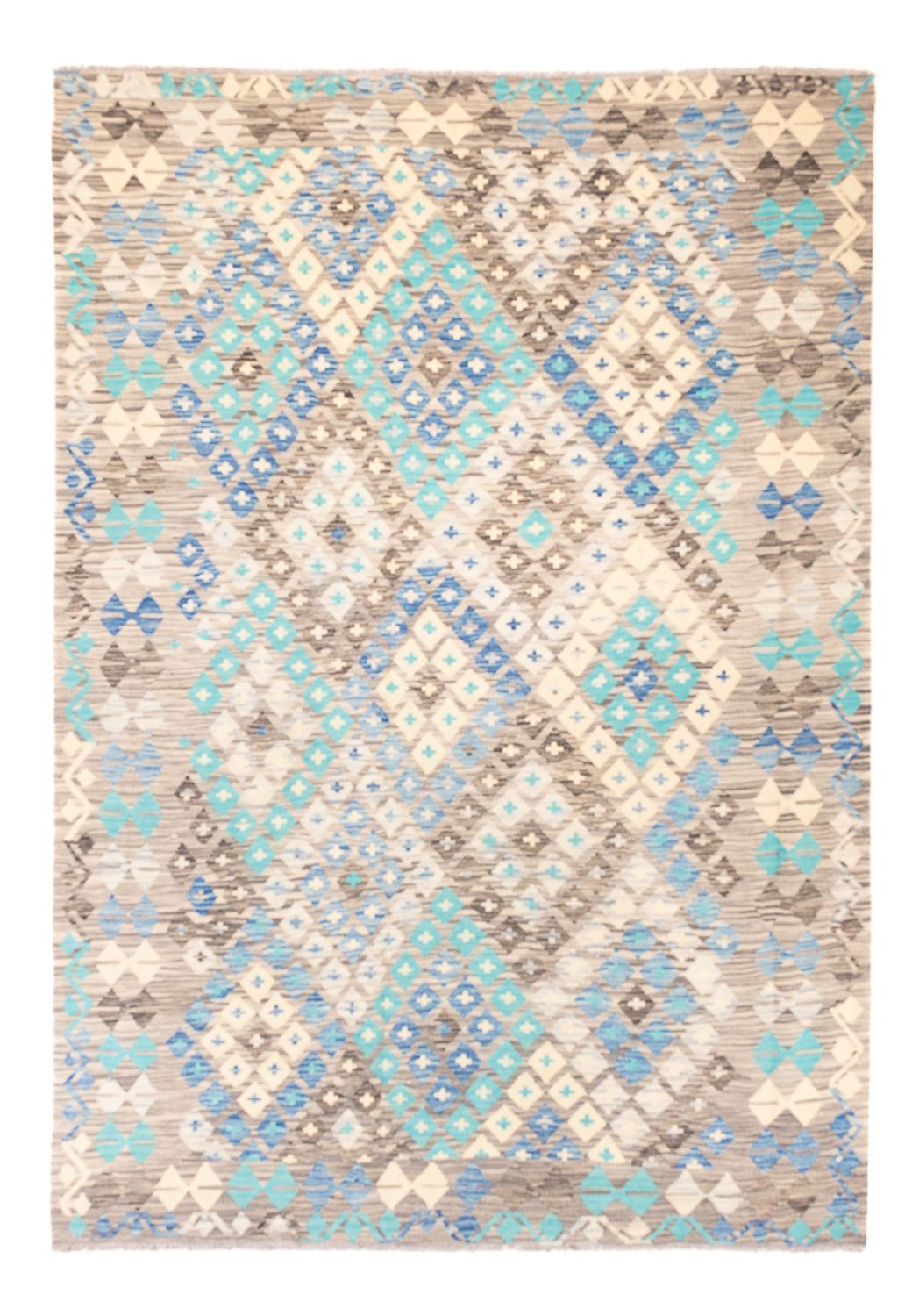 Kelim Carpet - Splash - 241 x 174 cm - flerfärgad