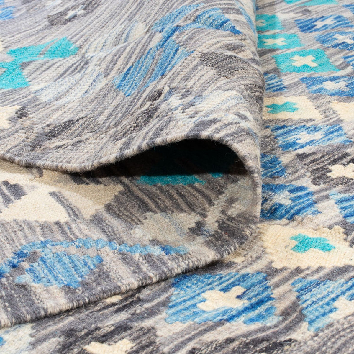 Kelim Carpet - Splash - 241 x 174 cm - flerfärgad