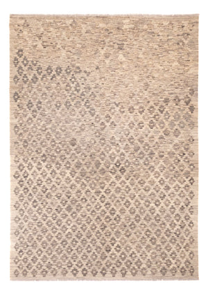 Kelim matta - trendig - 250 x 177 cm - mörk beige