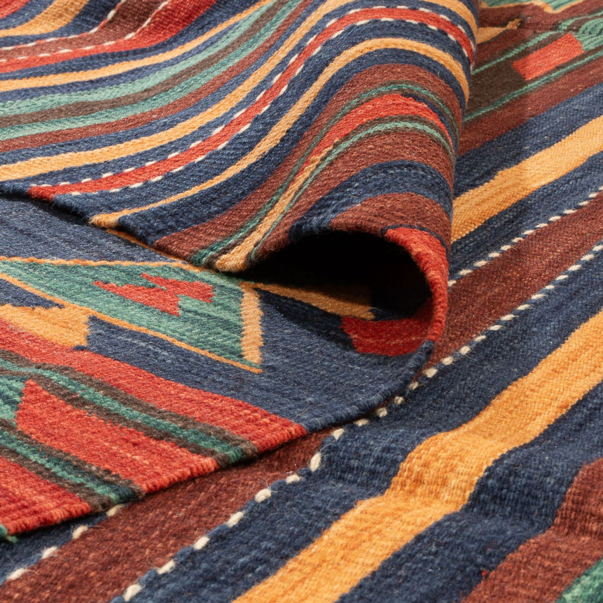 Kelim Carpet - orientalisk matta - 304 x 198 cm - flerfärgad