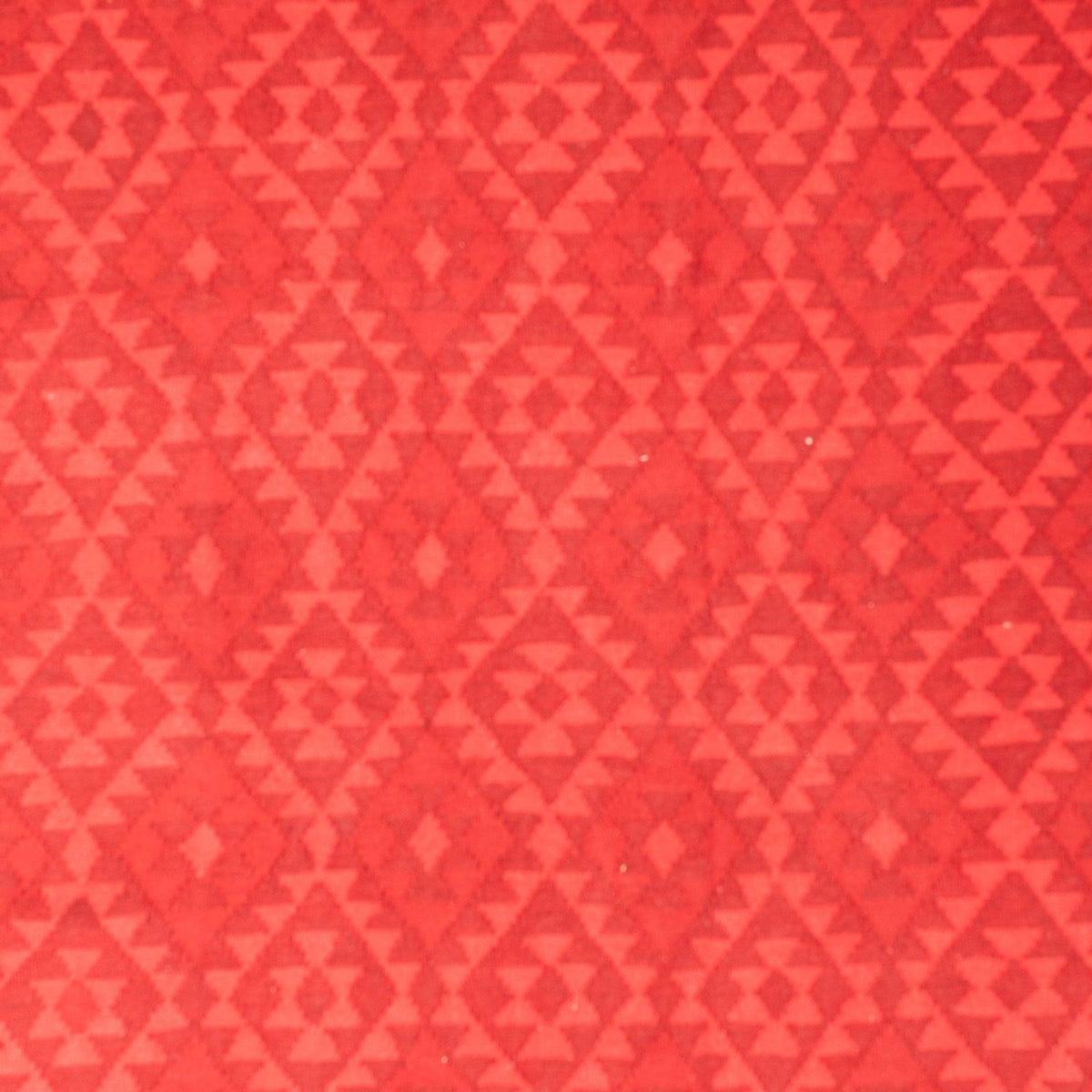 Kelim matta - trendig - Vintage / färgad - 291 x 193 cm - röd