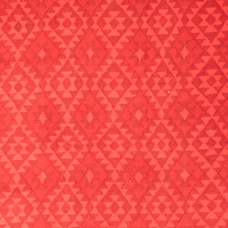 Kelim matta - trendig - Vintage / färgad - 291 x 193 cm - röd