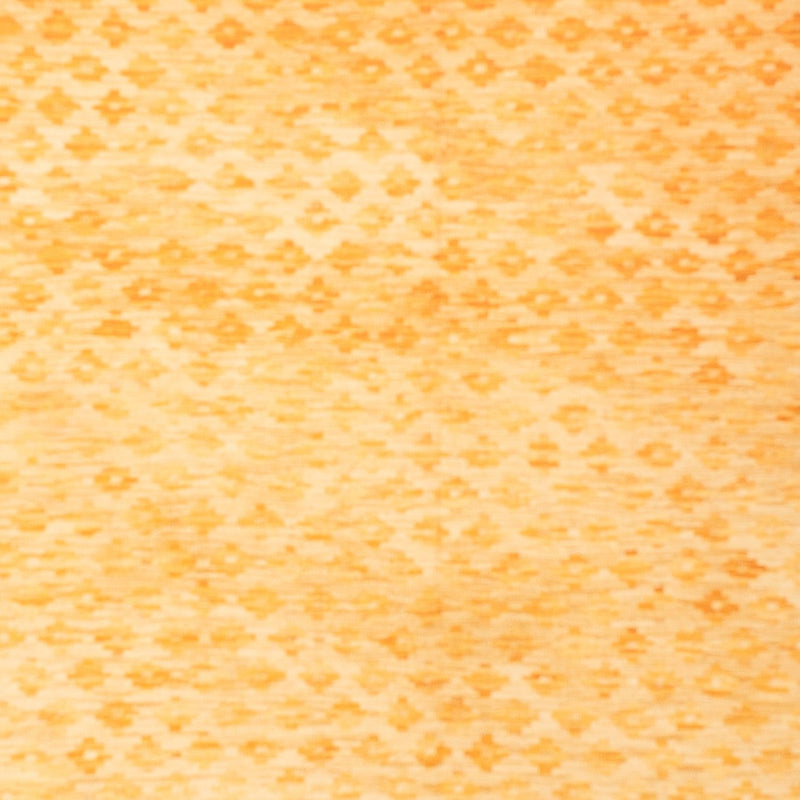 Kelim matta - trendig - Vintage / färgad - 247 x 177 cm - senapsgult