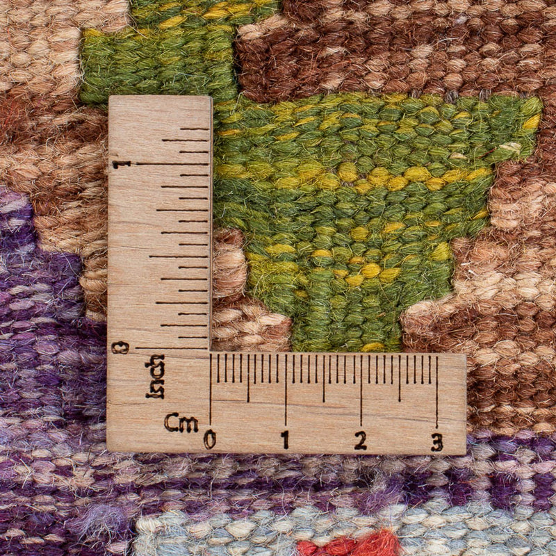 Kelim Carpet - Splash kvadrat  - 201 x 189 cm - flerfärgad