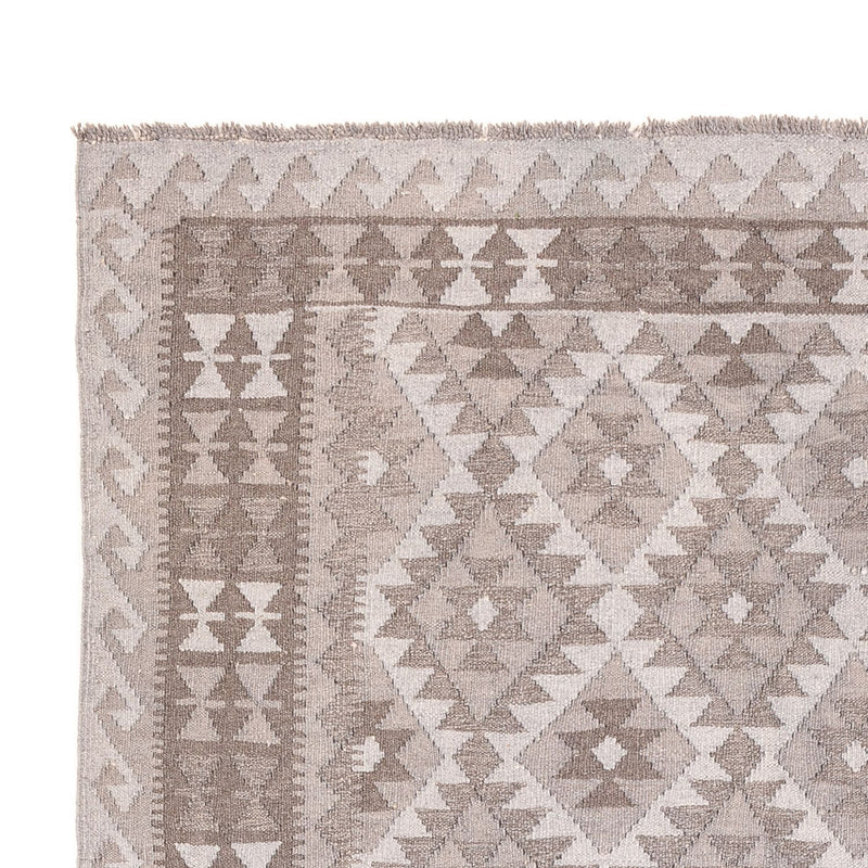 Kelim matta - trendig - 296 x 186 cm - grått