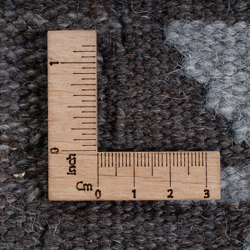 Kelim matta - trendig - 296 x 186 cm - grått