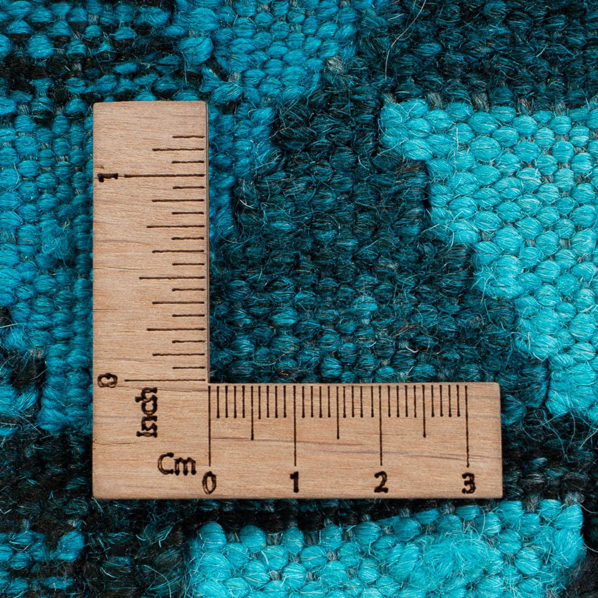 Kelim matta - trendig - Vintage / färgad - 277 x 195 cm - turkos