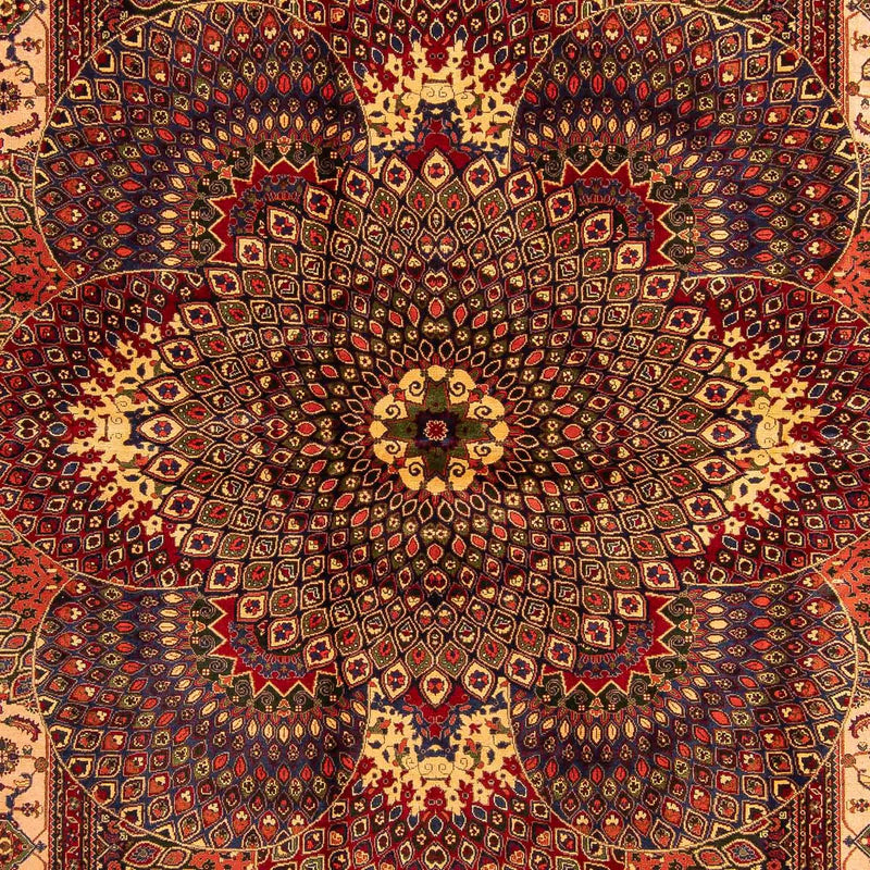 Afghansk matta - 279 x 198 cm - flerfärgad