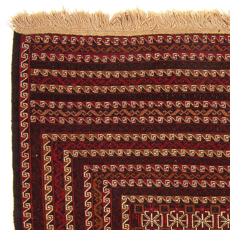 Kelim Carpet - orientalisk matta - 180 x 133 cm - mörkröd
