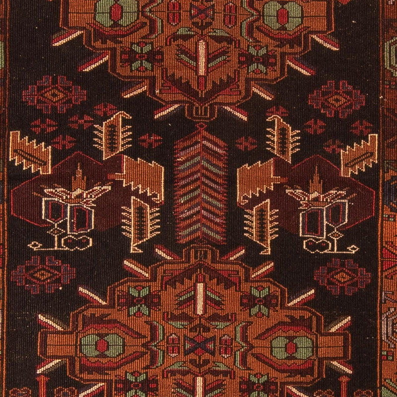 Afghansk matta - 189 x 127 cm - brun