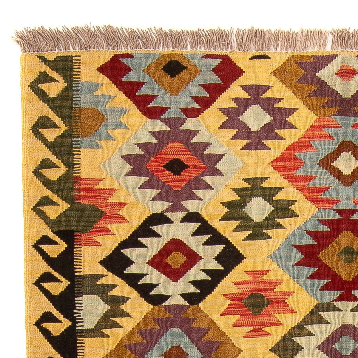 Kelim Carpet - Splash - 204 x 144 cm - flerfärgad