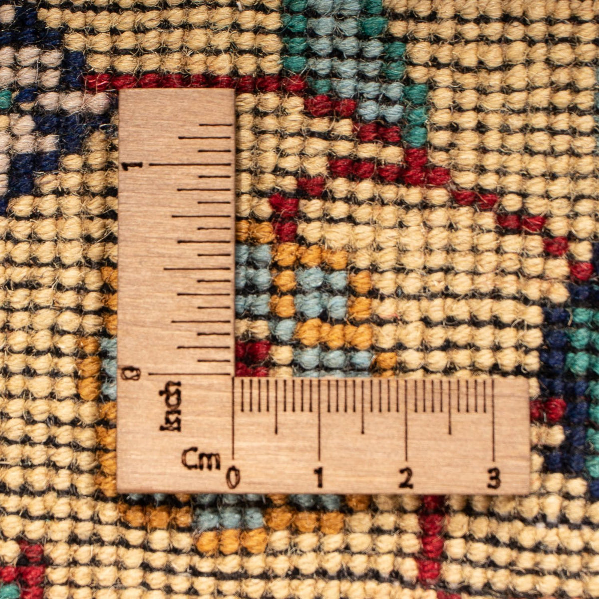 Afghansk matta - 213 x 151 cm - mörkblå