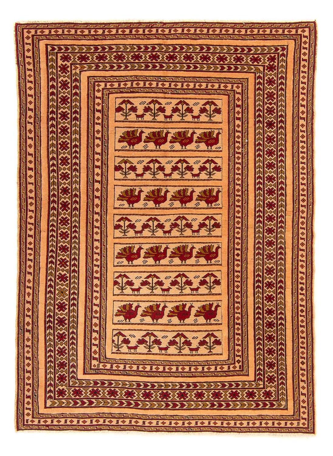 Kelim Carpet - orientalisk matta - 180 x 140 cm - brun
