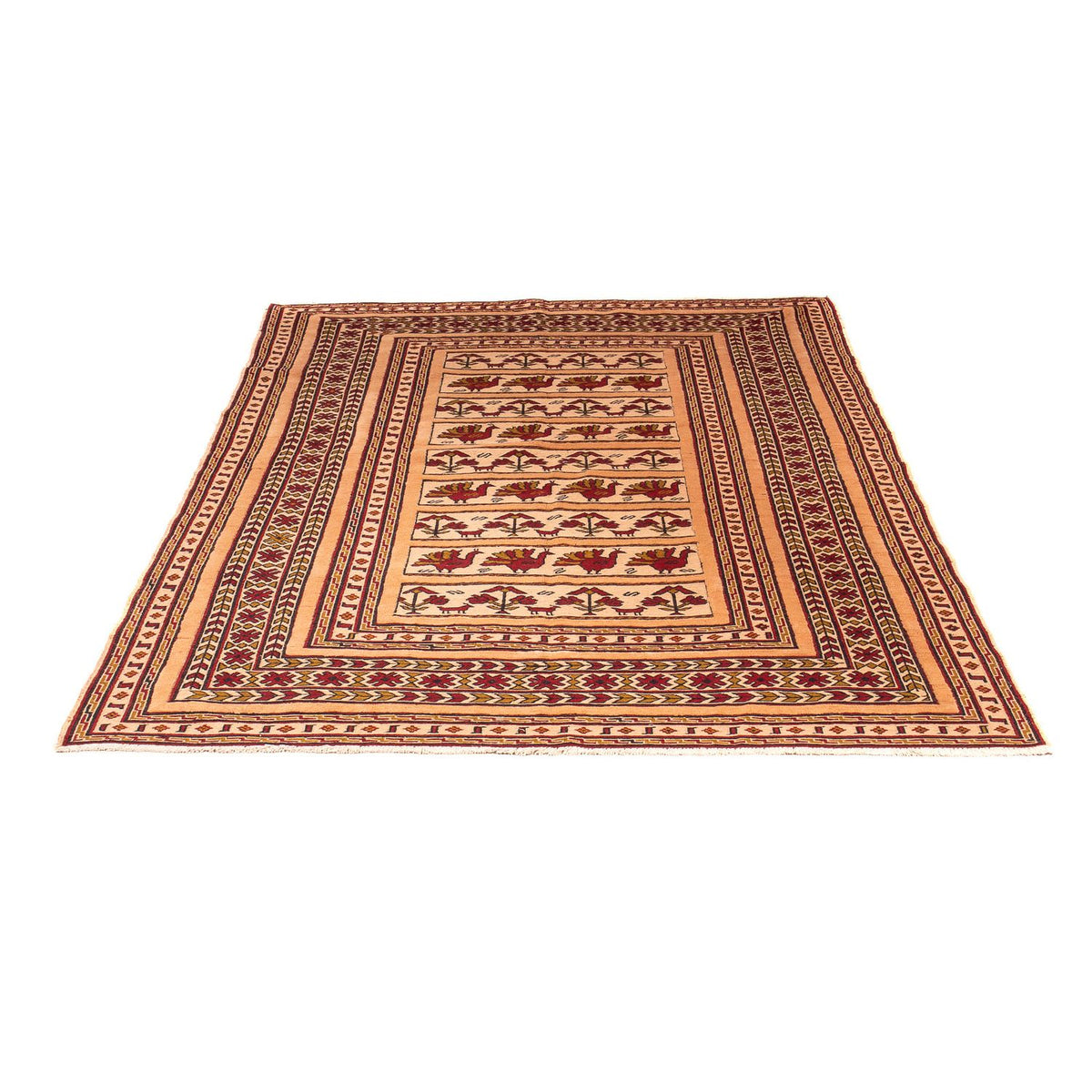 Kelim Carpet - orientalisk matta - 180 x 140 cm - brun