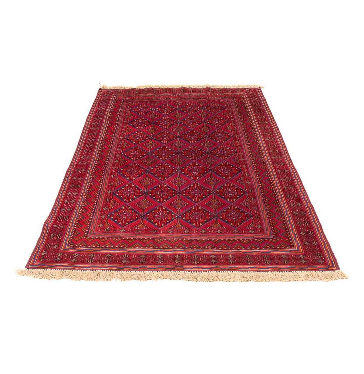 Kelim Carpet - orientalisk matta - 183 x 132 cm - mörkröd