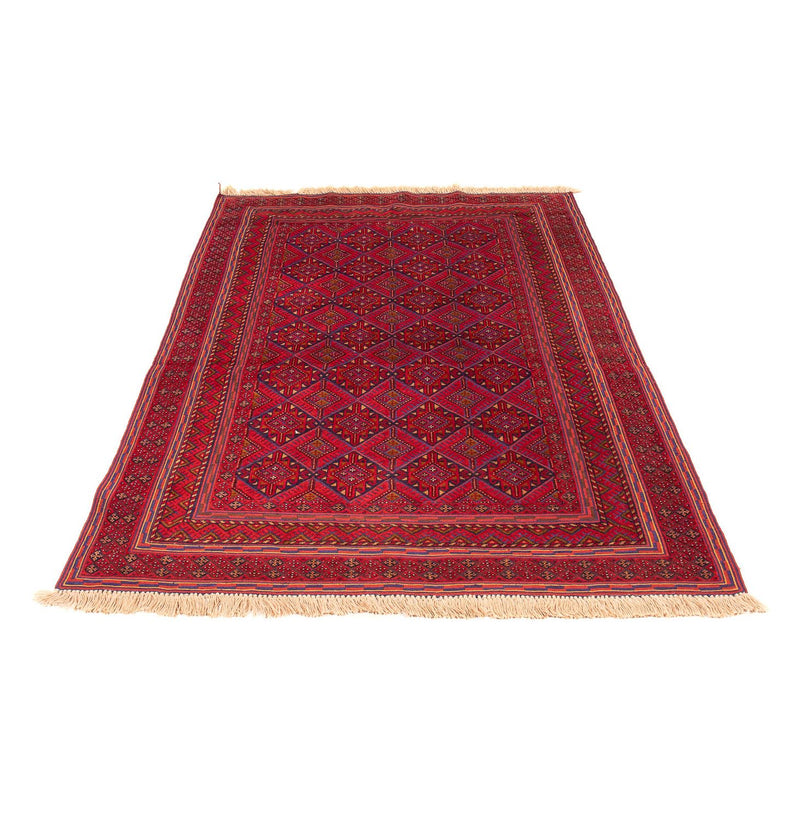 Kelim Carpet - orientalisk matta - 183 x 132 cm - mörkröd