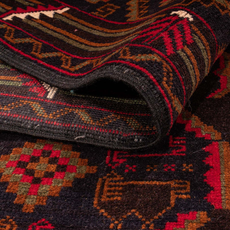 Baluch-matta - 204 x 125 cm - brun