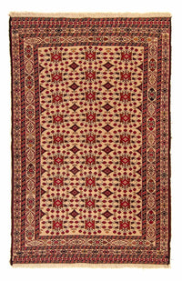 Kelim Carpet - orientalisk matta - 200 x 126 cm - ljusbrun