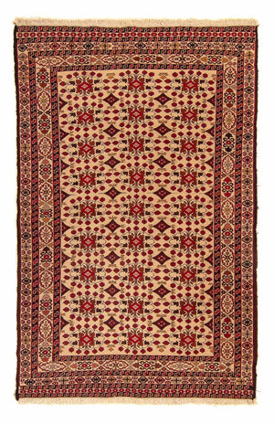Kelim Carpet - orientalisk matta - 200 x 126 cm - ljusbrun
