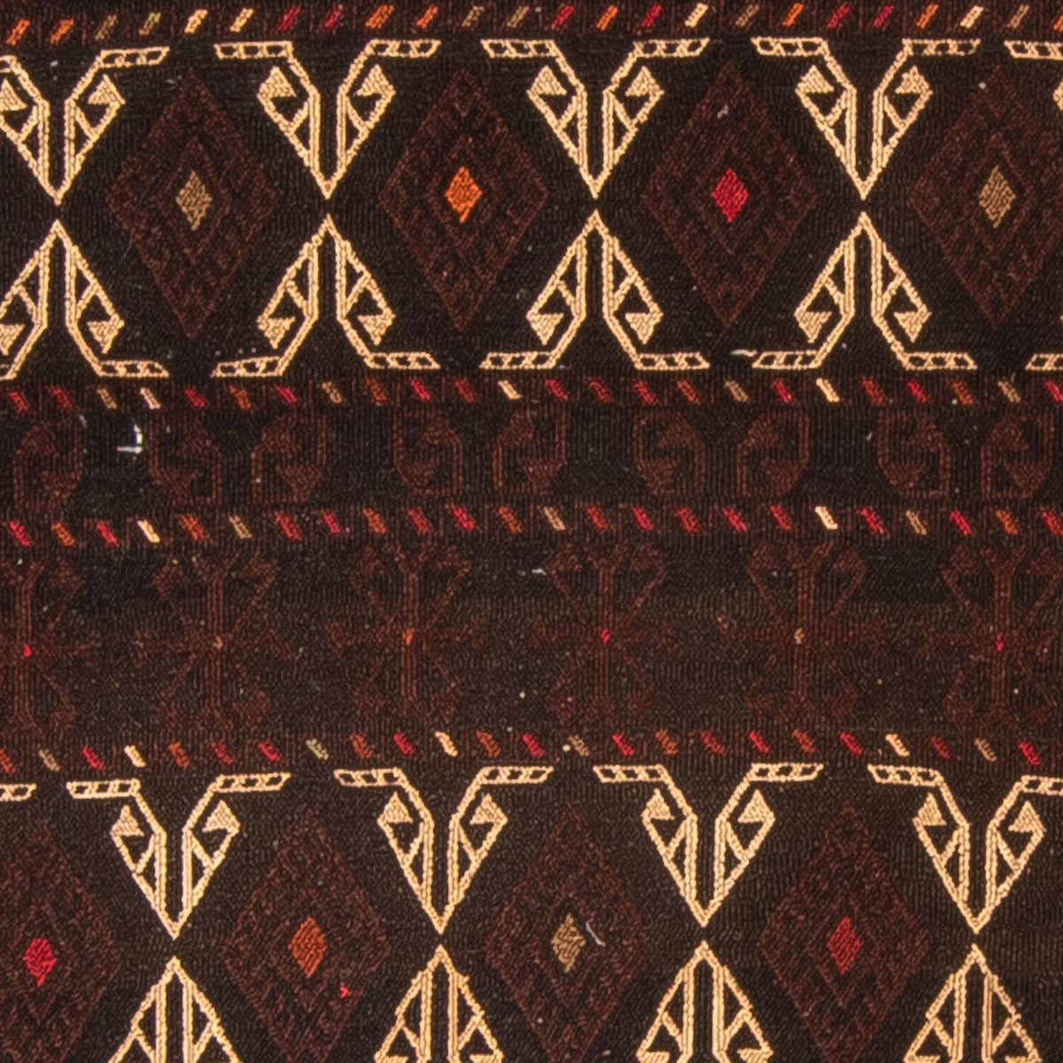 Kelim Carpet - orientalisk matta - 178 x 118 cm - brun