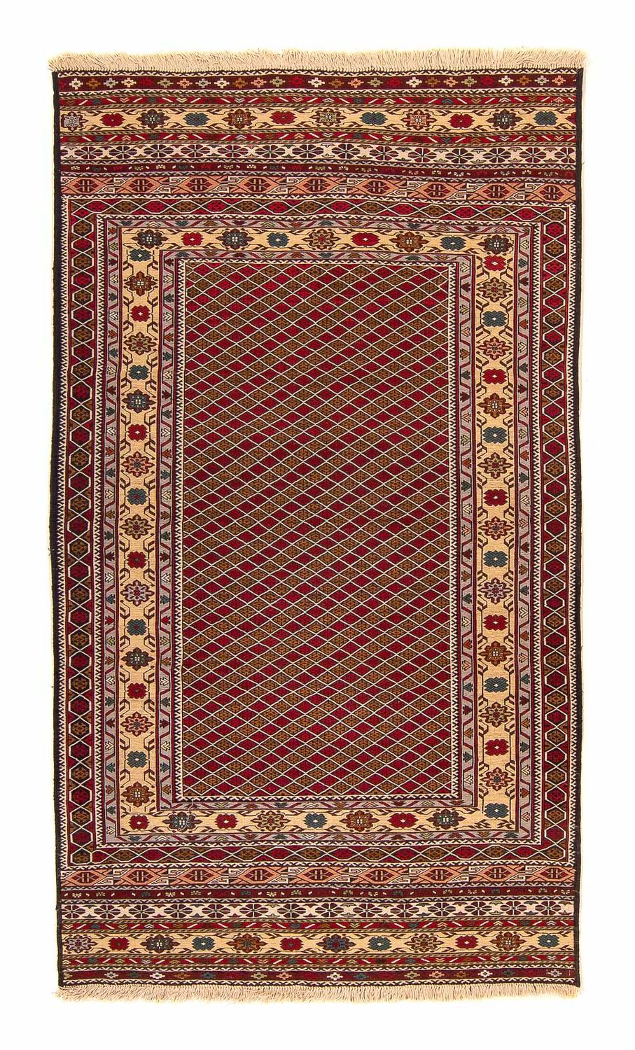 Kelim Carpet - orientalisk matta - 207 x 125 cm - flerfärgad