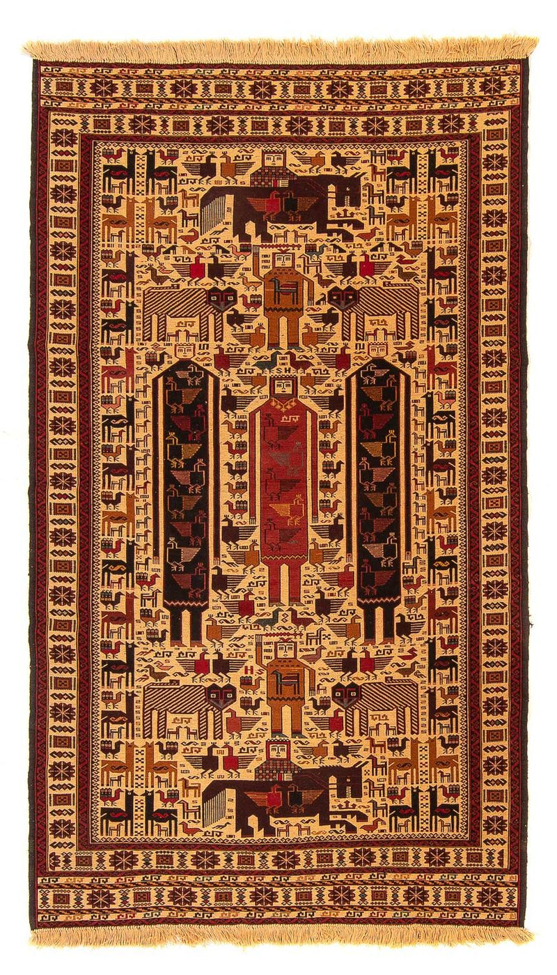 Kelim Carpet - orientalisk matta - 200 x 122 cm - beige